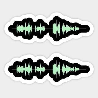 Stereo waveform Sticker